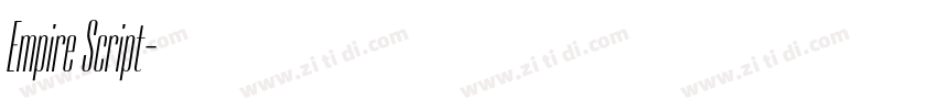 Empire Script字体转换